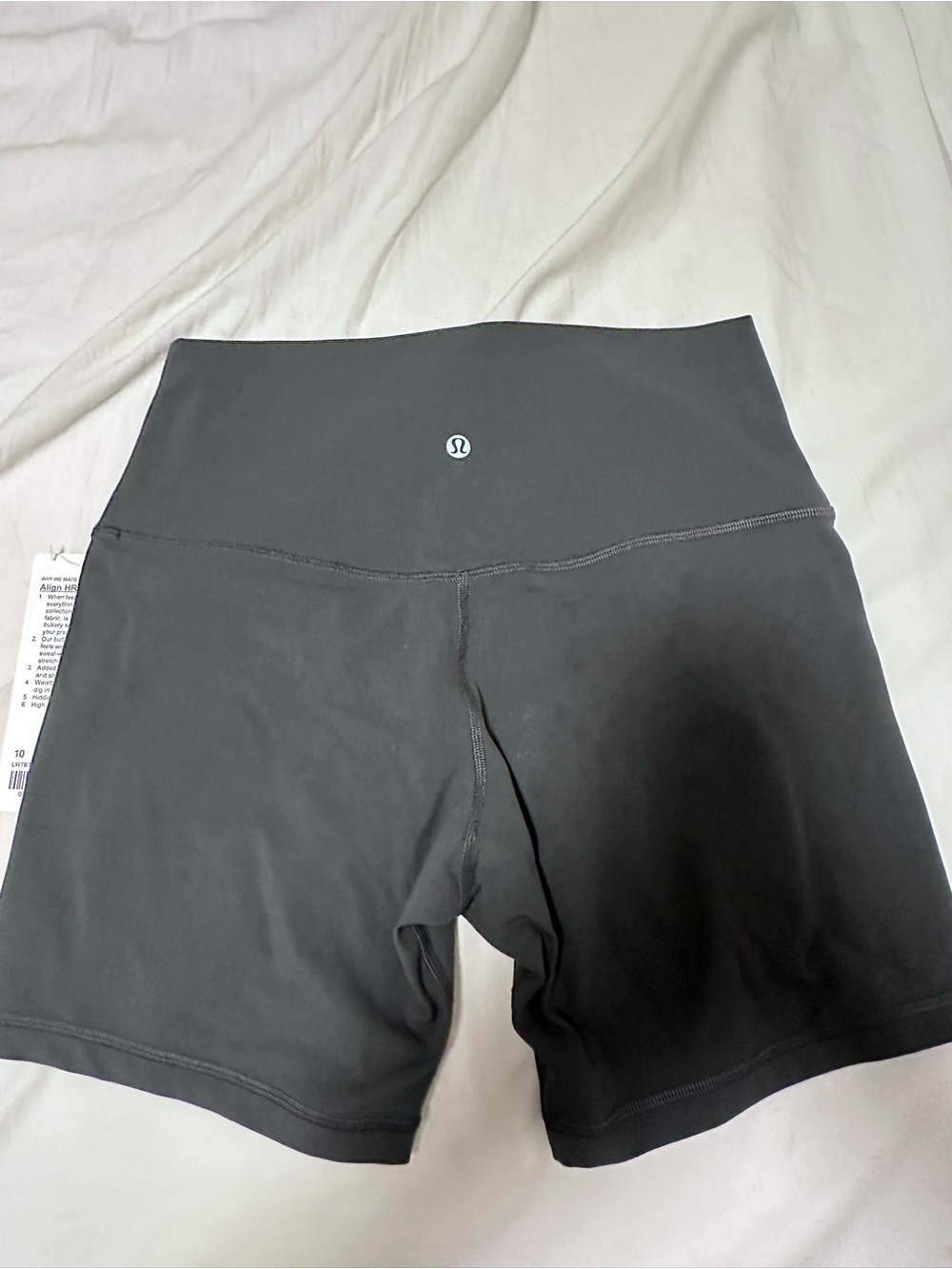 Align HR Short 6" High-Rise Shorts in Dark Gray - Picture 3 of 5